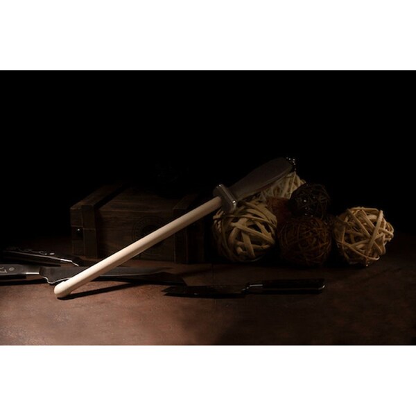 Master Grade Impact-resistant Ceramic Rod, Straight End Cap, 9 Mohs, L11" Dia 0.6" - ST-3700