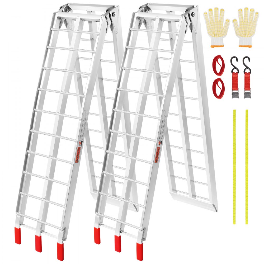 Aluminum Ramp 1500 LBS Foldable Loading Ramps for Pickup Trucks Bed 2 PCS - ZZG1500901222TW8EV0