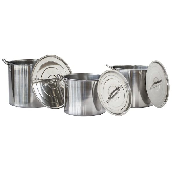 Amerihome Stainless Steel Stock Pot Set, 6 Piece - STP3