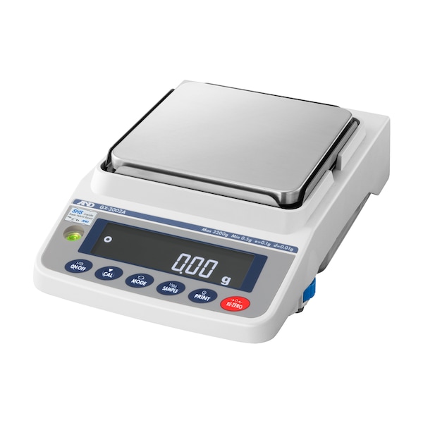 A&D Weighing Precision Toploading Balance, 6200X0.1 g Internal Calibration - GX-6001A