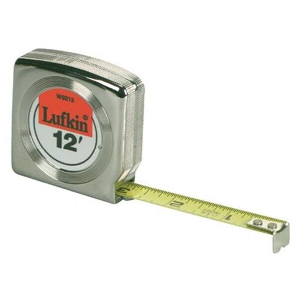 Cooper Hand Tools Apex Cooper Hand Tools Lufkin 182-W9212 45874 1-2 Inchx12' Yellow Mezurall W-Chrome Ca - 182-W9212