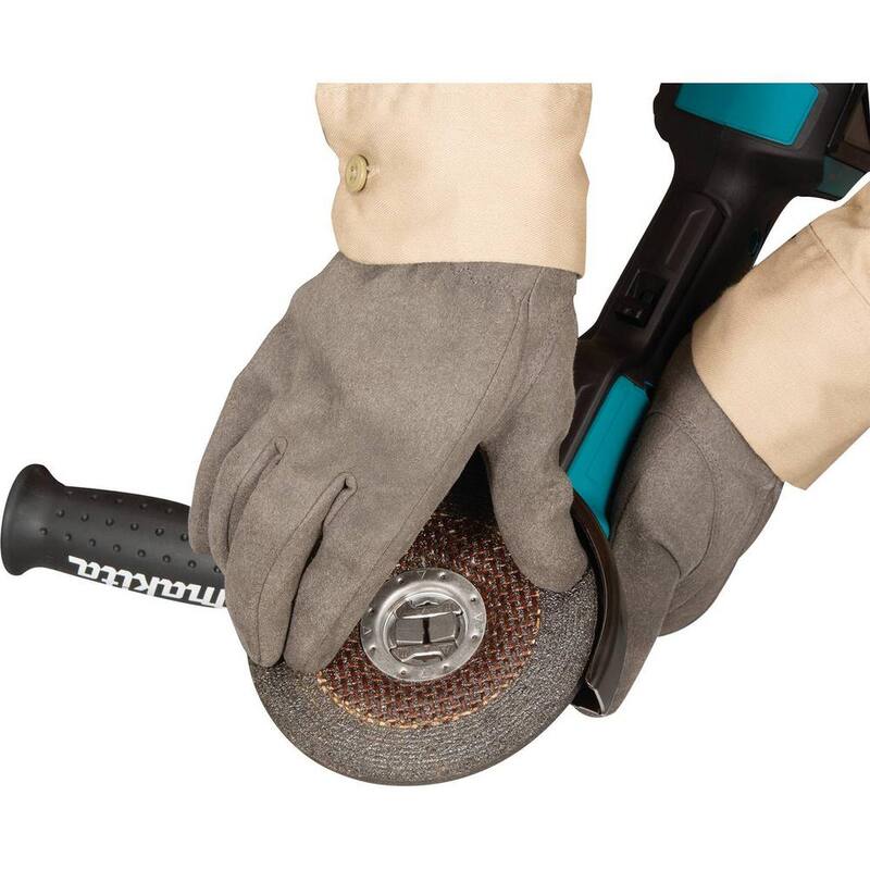 Makita 18V LXT Amoladora inalámbrica BL 4.5/5 pulg. X-LOCK Solo herramienta con bono de hoja de corte Cer/Gran de 4.5 pulg. X-LOCK - XAG26Z-E-07397