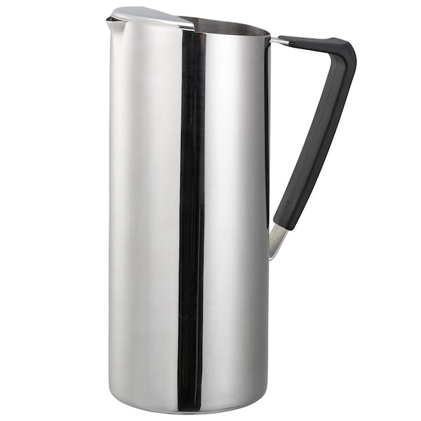 Service Ideas Slim Water Pitcher, 1.6L Double Wall Stainless Steel, Polished - X7DWPS