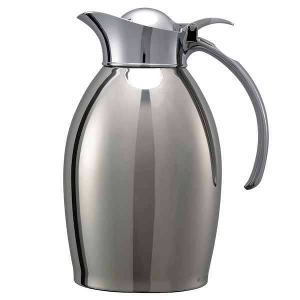 Service Ideas Nicollet Flip Top Stainless Vacuum Insulated Carafe, 33.8 Ounce, Polished - NIC10PS