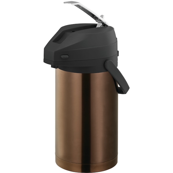 Service Ideas Airpot with Lever Lid, 3L Stainless Steel Lined, Rose Gold - CTAL30BLRG