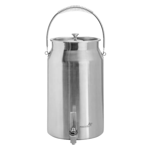Rosseto 3 Gal. Brushed Stainless Steel Milk Urn with Ice Chamber - LD207