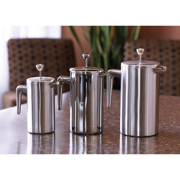 Service Ideas Coffee Press, 27 oz., Double wall Stainless Steel, Polished - PDWSA800PS
