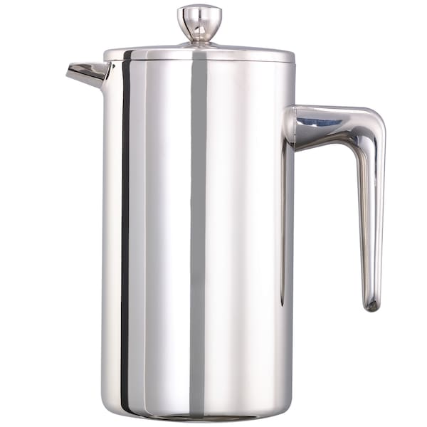 Service Ideas Coffee Press, 27 oz., Double wall Stainless Steel, Polished - PDWSA800PS
