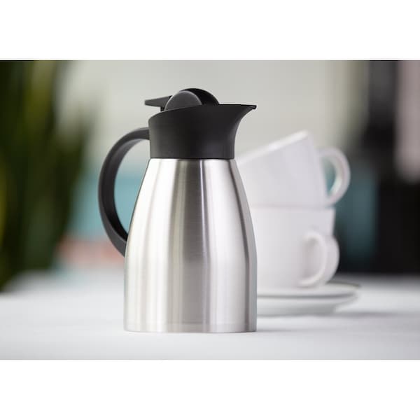 Service Ideas Stainless Touch Server, Vacuum insulated, 1L, Stainless Steel - KVP1000