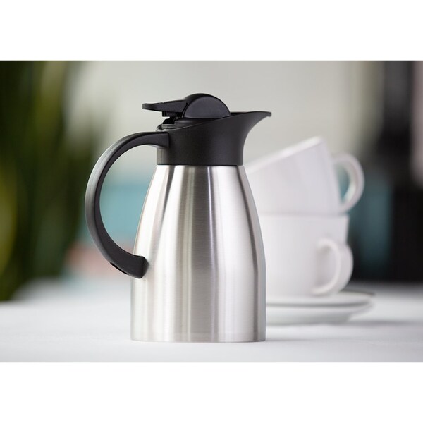 Service Ideas Stainless Touch Server, Vacuum insulated, 1L, Stainless Steel - KVP1000