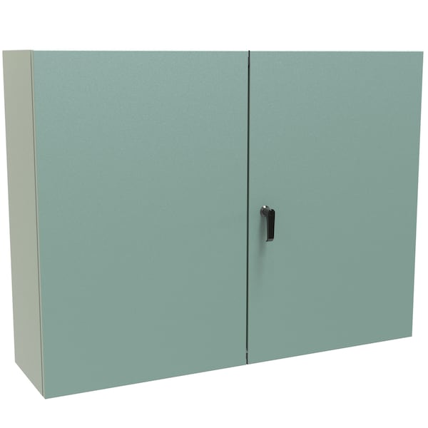 Hammond Steel Electrical Enclosures, 36 in H, 12 in D, 48 in W, NEMA 12, Hinged - EN4TD364812GY