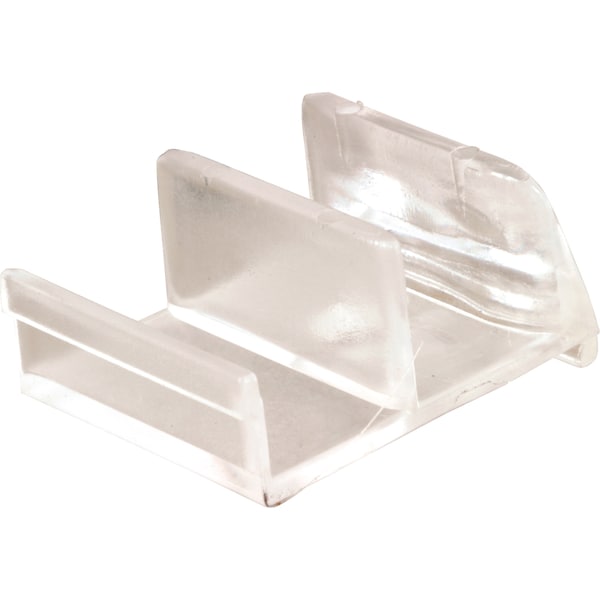 Prime-Line Clear Acrylic Shower Door Bottom Guide, Sterling Single Pack - M 6111