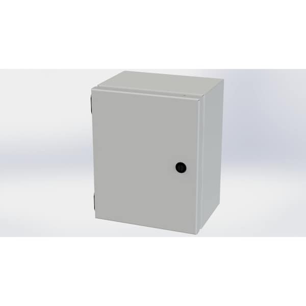 Saginaw Control & Engineering Carbon Steel Electrical Enclosures, 10 in H, 6 in D, 8 in W, NEMA 3R, 4, 12, 13, Hinged - SCE-10086ELJLG