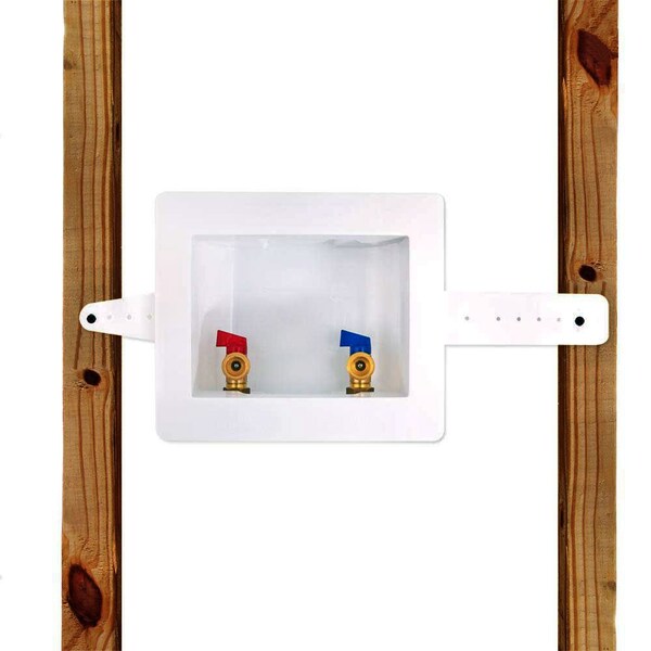 Thrifco Plumbing 1/2 Inch Sweat Center Drain Washing Machine Outlet Box - 4908055