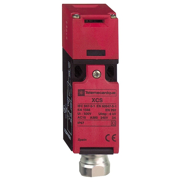 Interruptor de seguridad fusible de plástico Telemecanique Sensors XCSPA - 2 NC + 1 N, 2NC/1NO - XCSPA493.