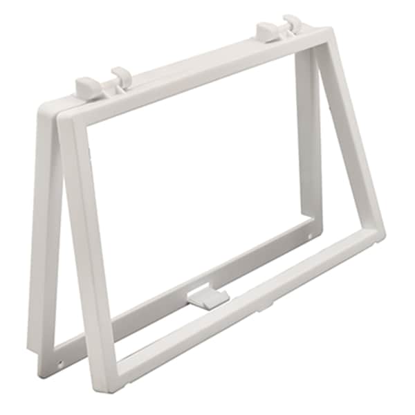 Prime-Line Wicket, 6-1/8 in. x 10-1/8 in., White Plastic Single Pack - PL 14700