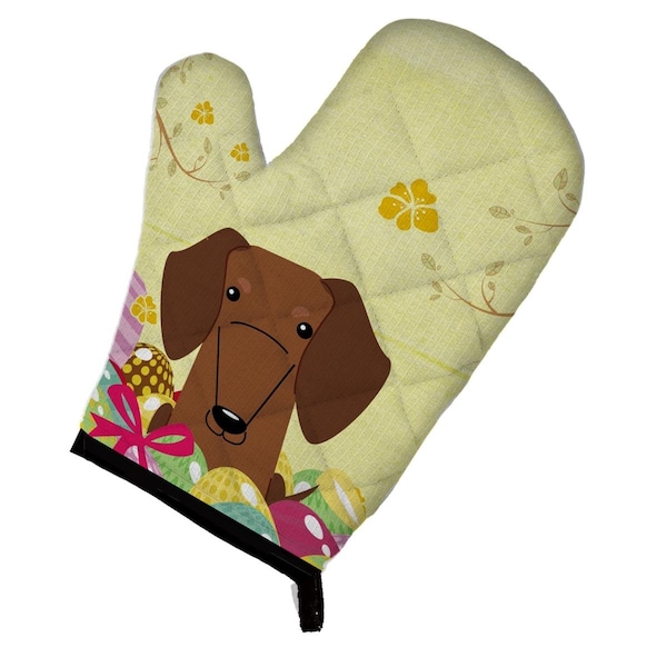 Carolines Treasures Easter Eggs Dachshund Red & Brown Oven Mitt - BB6130OVMT