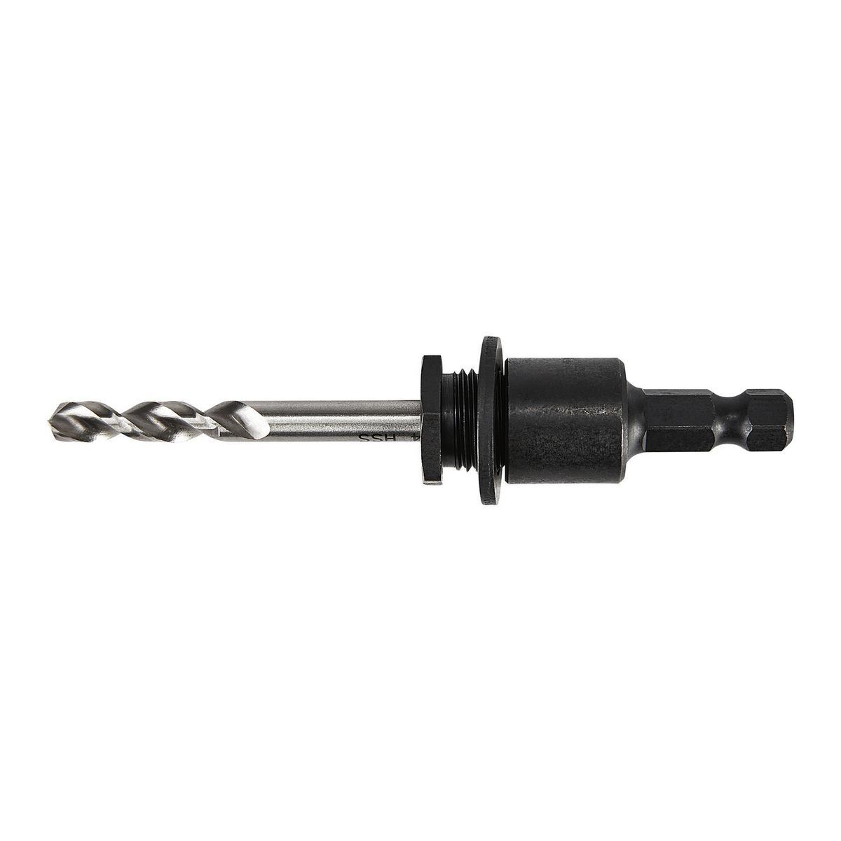 Hércules 3/8 pulg. Arbor de sierra perforadora de cambio rápido universal que se adapta a sierras perforadoras de 3/4 a 1-1/8 pulg. - 57939