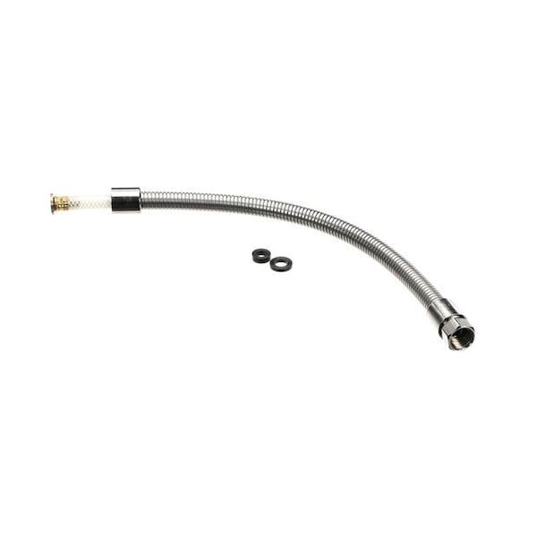 T&S Brass Flexible Stainless Steel Hose, Less Handle - B-0024-H2A