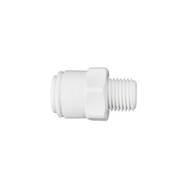 Reliance Worldwide John Guest Polypropylene Male Connector 3/8'' x 1/4'' NPTF, Pack of 10 - PP011222W