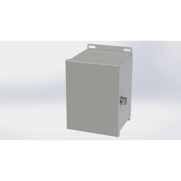 Saginaw Control & Engineering Carbon Steel Electrical Enclosures, 8.13 in H, 6 in D, 6 in W, NEMA 3R, 4, 12, 13, Hinged - SCE-8066CHNF