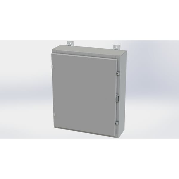 Saginaw Control & Engineering Carbon Steel Electrical Enclosures, 24 in H, 6 in D, 20 in W, NEMA 4, Hinged - SCE-24H2006LP
