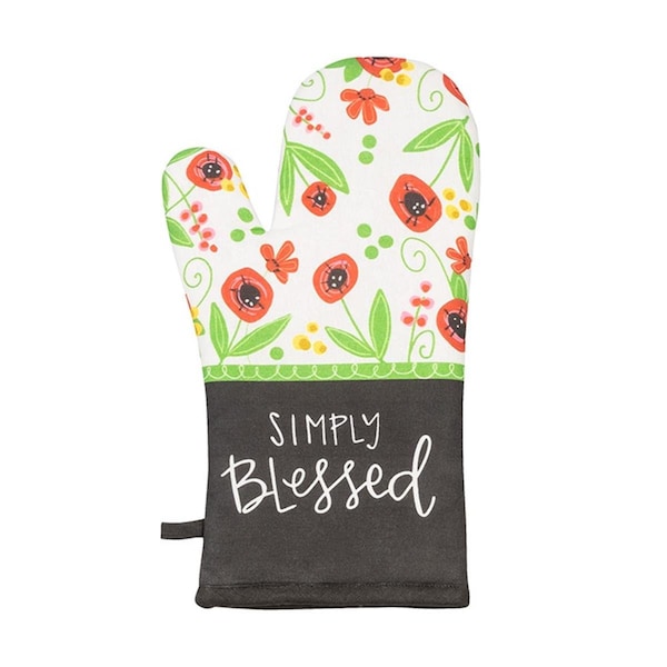 Shannon Road Gifts 15 x 6 in. Simply Blessed Oven Mitt - 223822