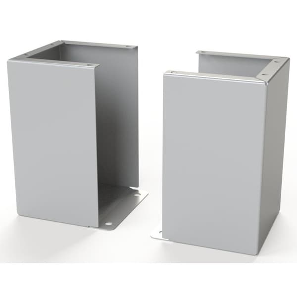 Saginaw Control & Engineering Floor Stand Kit, 12 in. H x 8 in. W x 7.87 in. L, Carbon Steel, 1 PR - SCE-FK1208