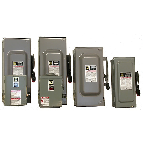 Interruptor de seguridad Schneider Electric, 3PST, 200 A, 3 polos, 4 cables - VHU364NDSGL