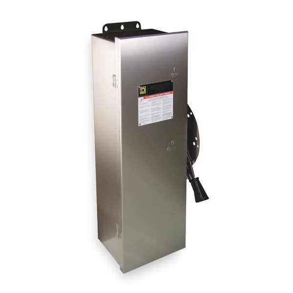 Interruptor de seguridad fusible Square D, servicio pesado, 240V AC, 3PST, 600 A, NEMA 12, 3, 3R, 4, 4X - H326NDS