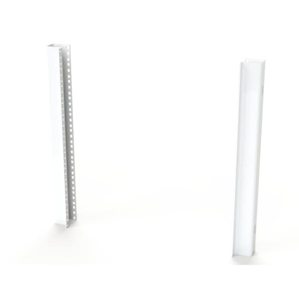 Saginaw Control & Engineering Rack, 19-1/4 in. H x 1.91 in. W x 2.44 in. L, Steel - SCE-60RA19WS