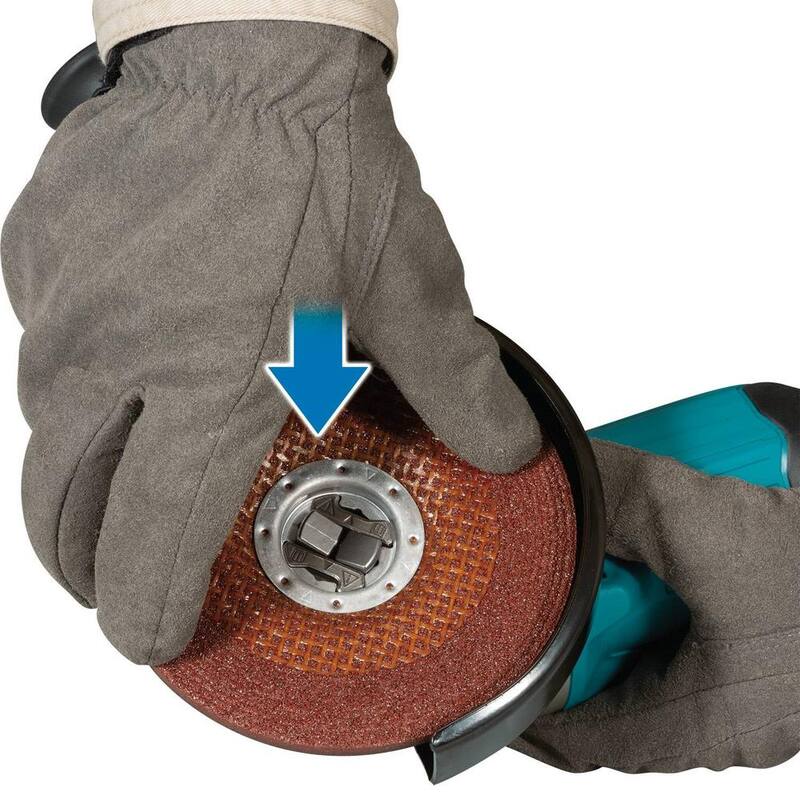 Makita 18V LXT Inalámbrico BL 4.5/5 in. X-LOCK Amoladora con interruptor de paleta - Herramienta solamente con Bono X-LOCK 4.5 in. Cuchilla para mampostería 2-Pack - XAG26Z-E-07222