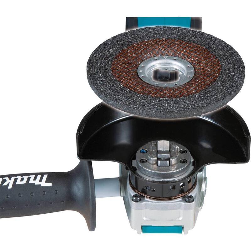 Makita 18V LXT Inalámbrico BL Amoladora Angular de 4.5/5 pulgadas X-LOCK, Herramienta Solamente con Bono de Hoja de Corte para Albañilería X-LOCK de 4.5 pulgadas, Paquete de 2 - XAG25Z-E-07222