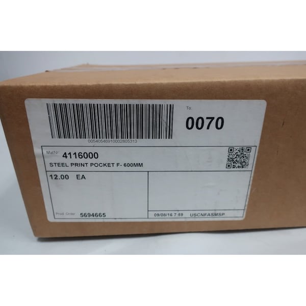 Rittal Steel Wiring Print Pocket, 4116000 - 4116000