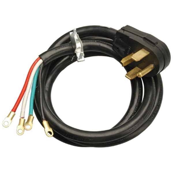 Virtual 09156ME 10-4 Black Dryer Cord - 6 ft. - VI135481