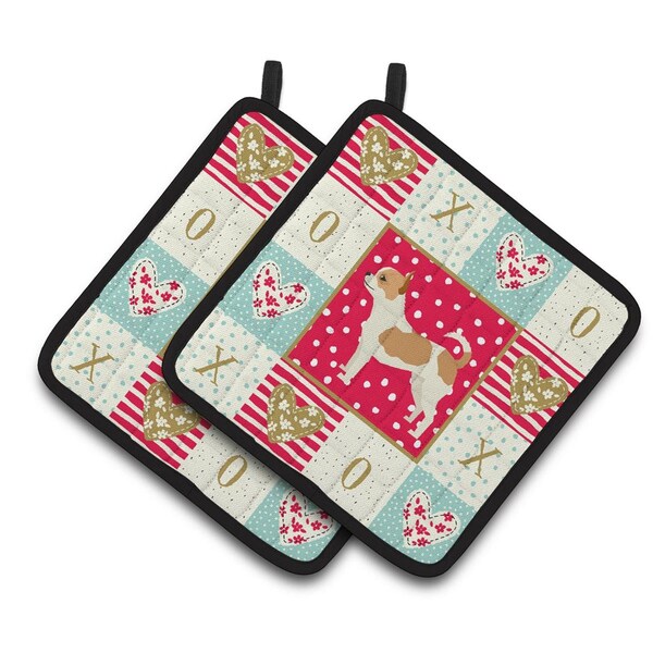 Carolines Treasures 7.5 x 7.5 in. Chihuahua Love Pair of Pot Holders - CK5920PTHD