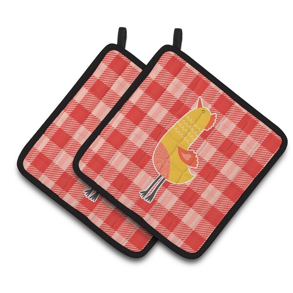 Carolines Treasures Chicken Pair of Pot Holders - BB6775PTHD