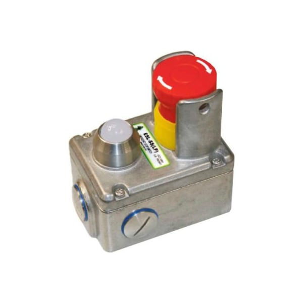 Interruptores de seguridad Idem Usa IDEM ESL-SSLP Interruptor de parada de emergencia con LED, 2NC 2NO, SS - 232024-A