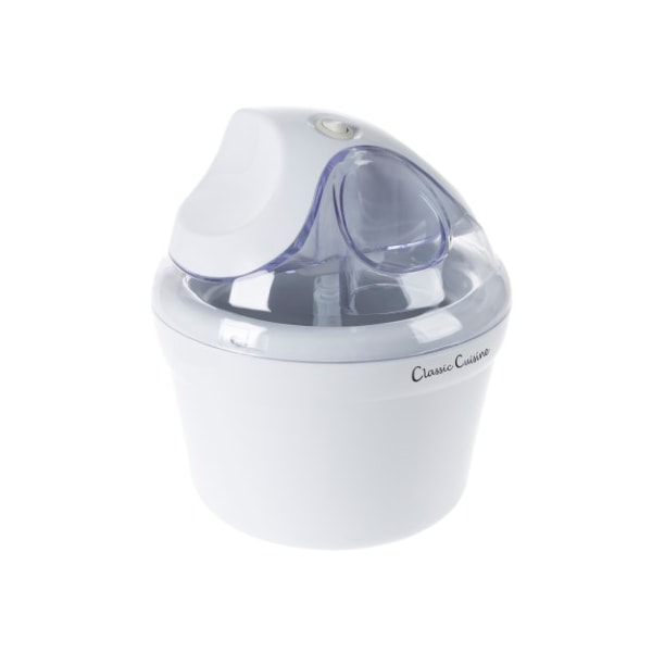 Hastings Home Ice Cream Maker, Sorbet, Frozen Yogurt Dessert Machine, 1-quart Capacity with Included Recipes, White - 133169NLX