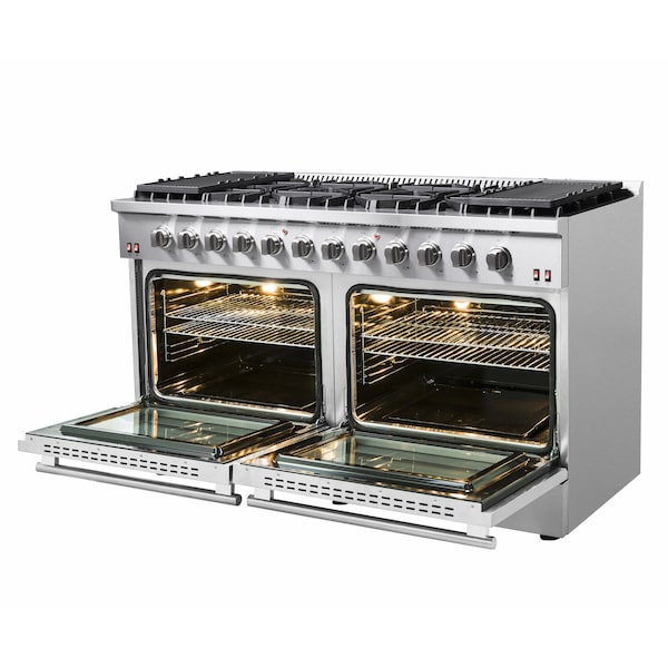 Forno Galiano Gold Professional 60In. Freestanding Gas Range - FFSGS6244-60