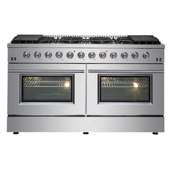 Forno Galiano Gold Professional 60In. Freestanding Gas Range - FFSGS6244-60
