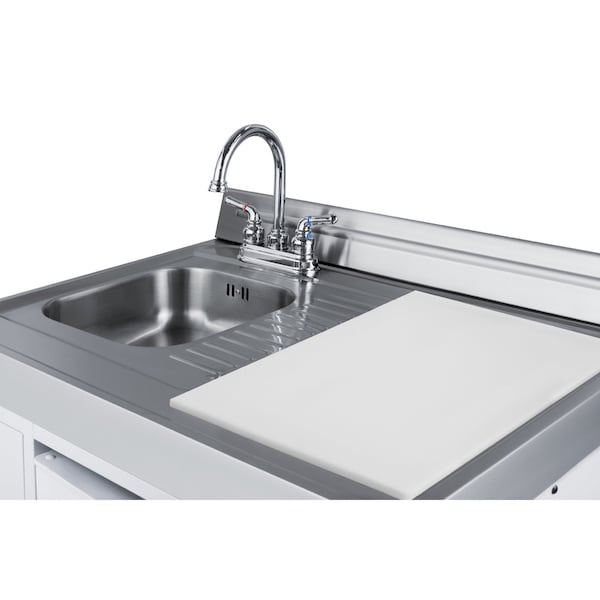 Summit 60" Wide All-in-One Kitchenette with Gas Range - ACK60GASW