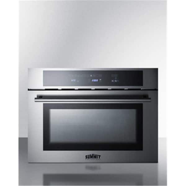 Summit Appliance Summit Appliance CMV24 24 in. 1.34 cu. ft. Total Capacity Electric Single Wall Oven; Stainless Steel - CMV24