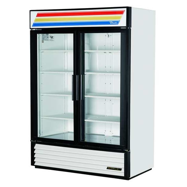 True Glass Door Merchandiser Refrigerator, 49 cu ft, White - GDM-49-HC-TSL01