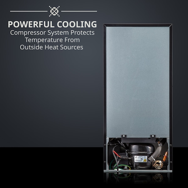 Ivation 18-Bottle Compressor Freestanding Wine Cooler Refrigerator - Stainless Steel - IVFWCC181WSS