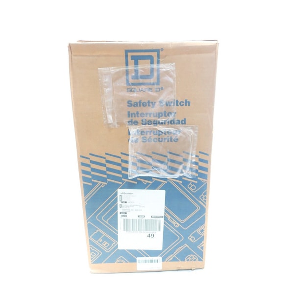Interruptor de seguridad de un solo tiro con fusible Square D, resistente, 600 V CA/CC, 60 A, NEMA 1 - CH362