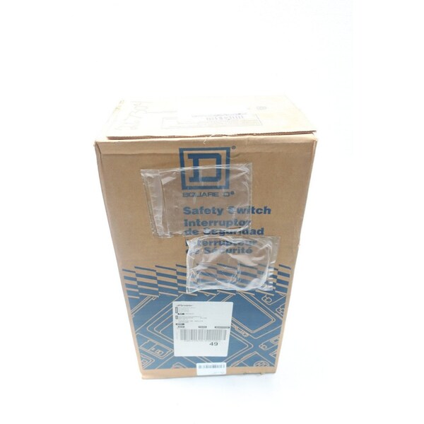 Interruptor de seguridad de un solo tiro con fusible Square D, resistente, 600 V CA/CC, 60 A, NEMA 1 - CH362