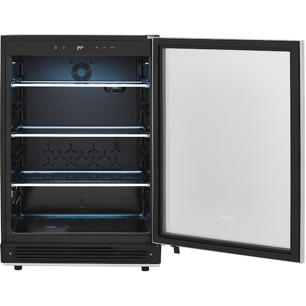 Almo 5.3 cu. ft. Stainless Steel Beverage Center, Precision Temperature Control and 165 Can Capacity - FGBC5334VS