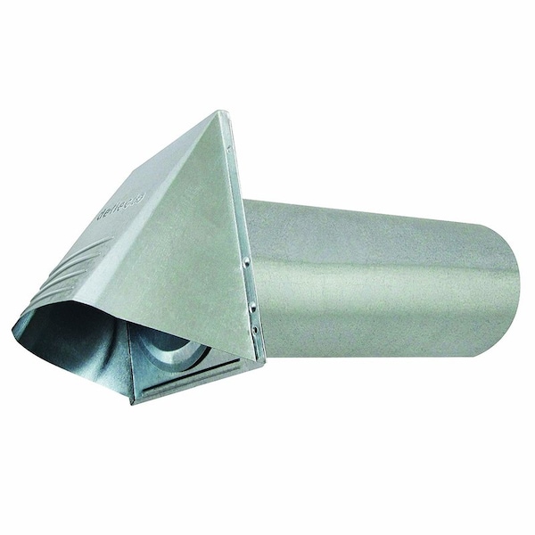 Deflecto 14.5 in. L X 4 in. D Silver Stainless Steel Dryer Vent Kit - GVH4NR