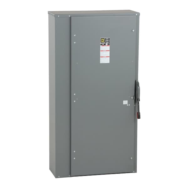 Interruptor de seguridad de palanca sencilla sin fusibles Square D, servicio pesado, 600V CA/CD, 3PST - HU367